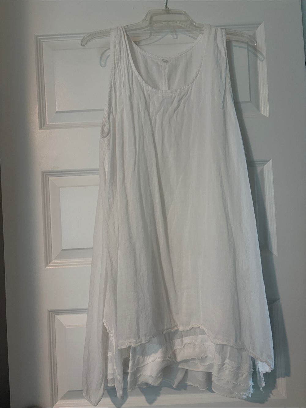 White Women's Flowy A-Line Tunic